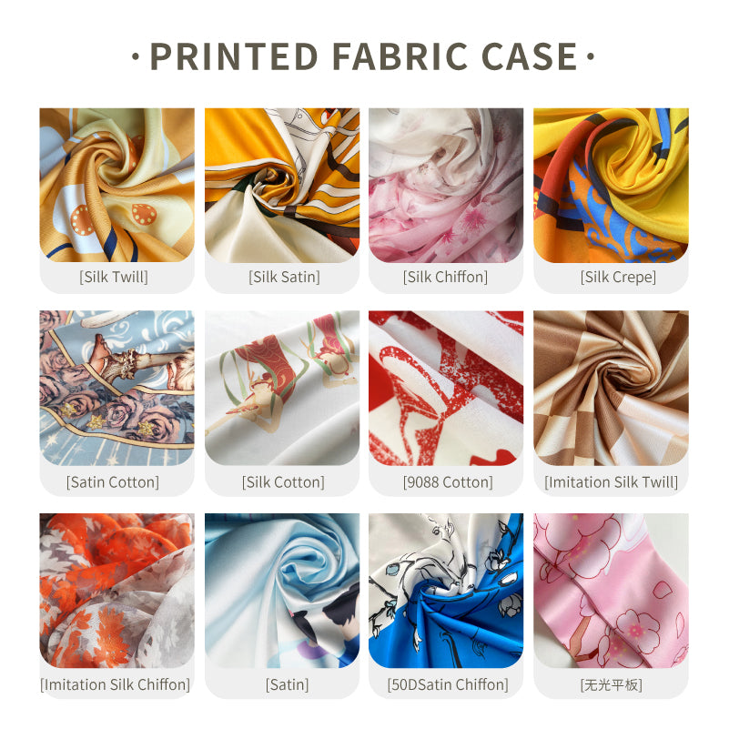 Mulberry Natural Luxury Designer Pure Silk Satin Fabric Digital Printing Cloth Customized Proofing Pattern Design Per Meter