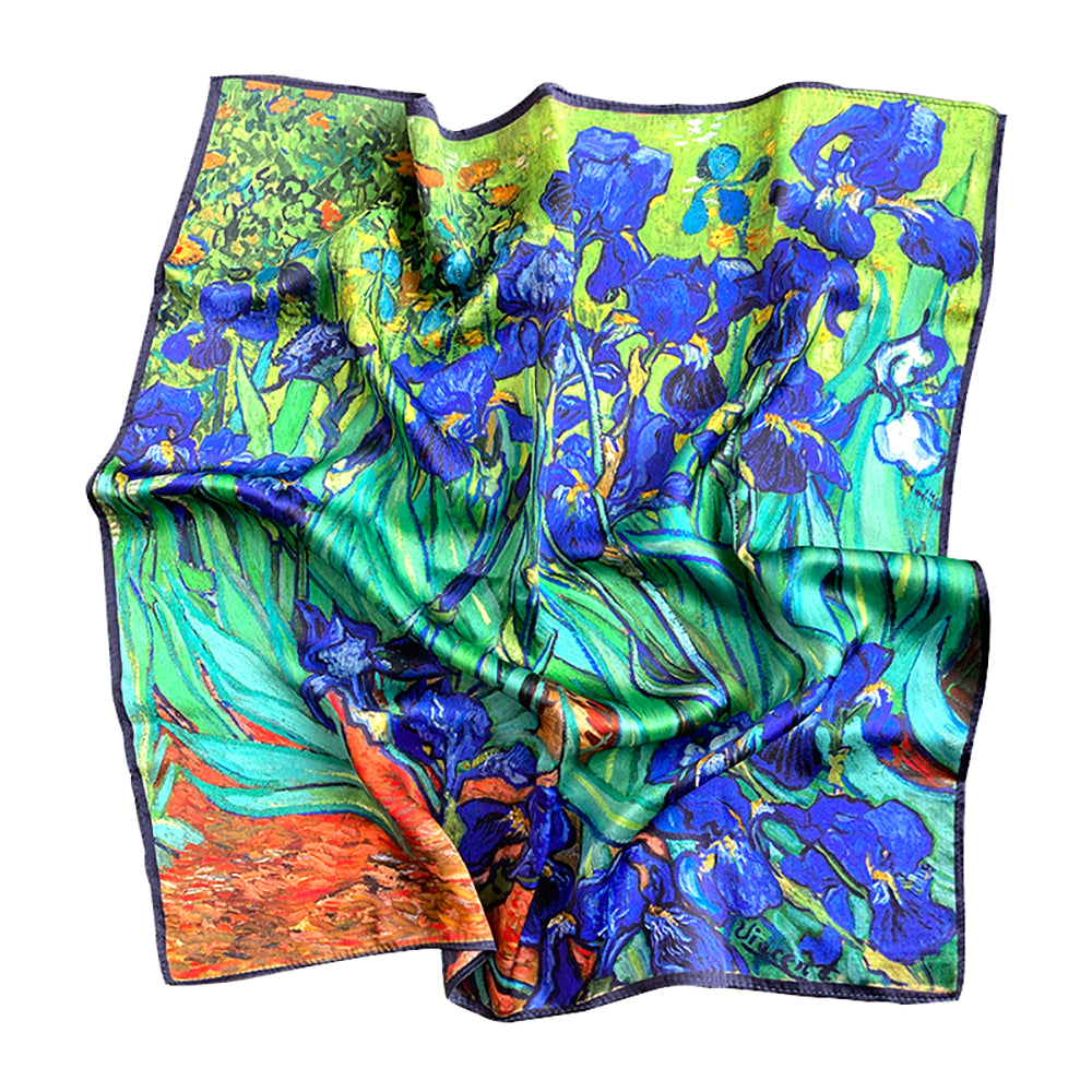 Tolzorai Pure Mulberry Silk Square Hair Scarf Satin Designer For Women's High-grade Fashion Neckerchief headband scarf