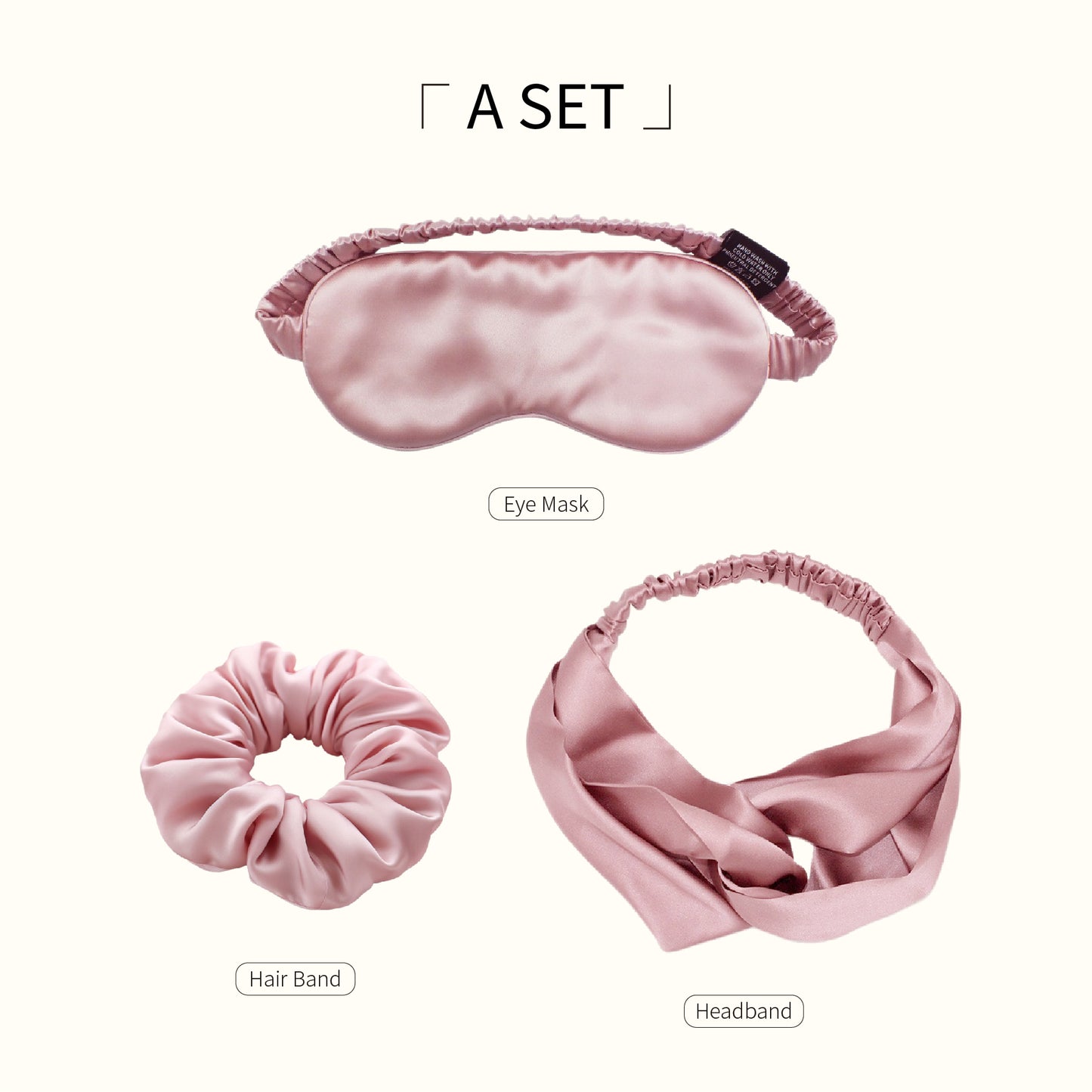 Custom Silk daily necessities Eye masks hair bands headbands masks Pattern Logo