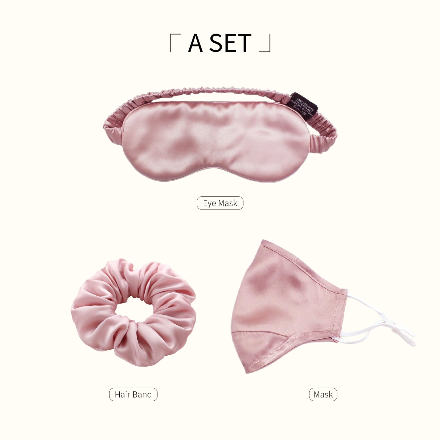 Custom Silk daily necessities Eye masks hair bands headbands masks Pattern Logo