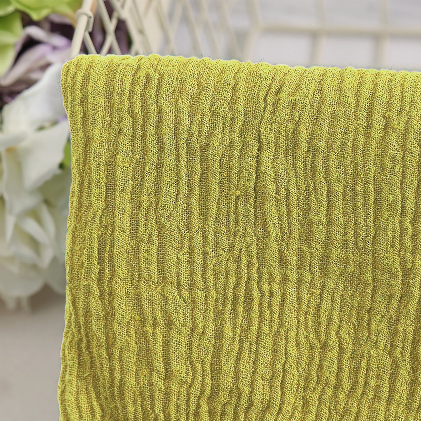 Ramie mesh wrinkles Clothing Fabric For Women For Sewing By Meters R14EH