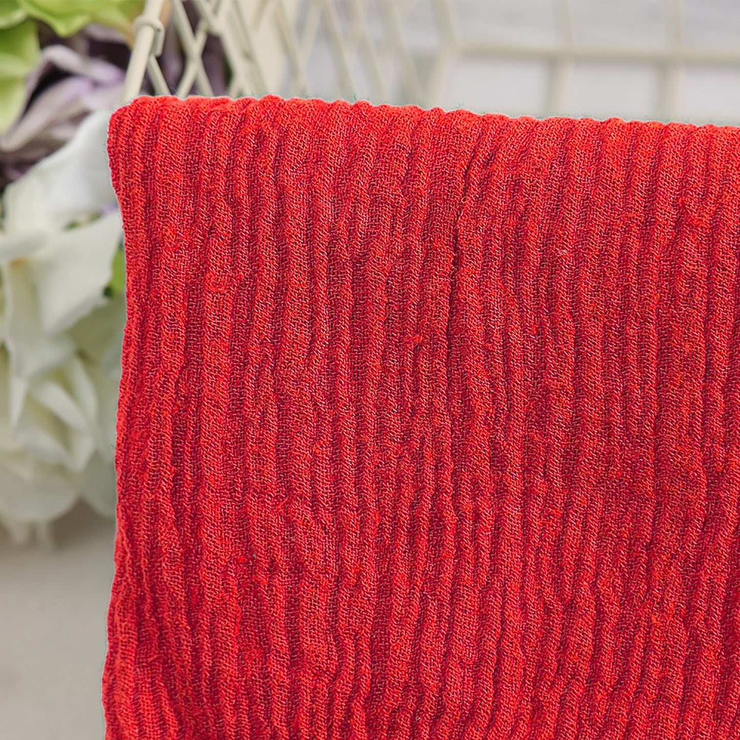 Ramie mesh wrinkles Clothing Fabric For Women For Sewing By Meters R14EH