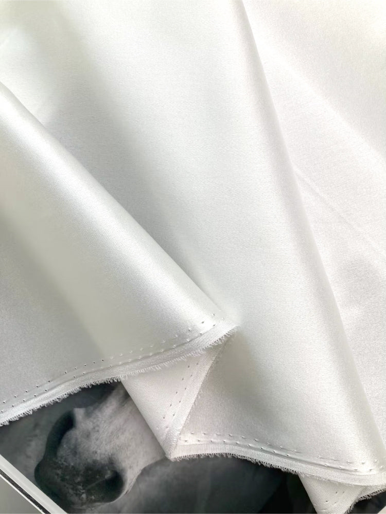 High Quality Mulberry Silk Stretch Satin Clothing Printed Garment Fabric Dresses Elegant Luxury For Women For Sewing By Meters
