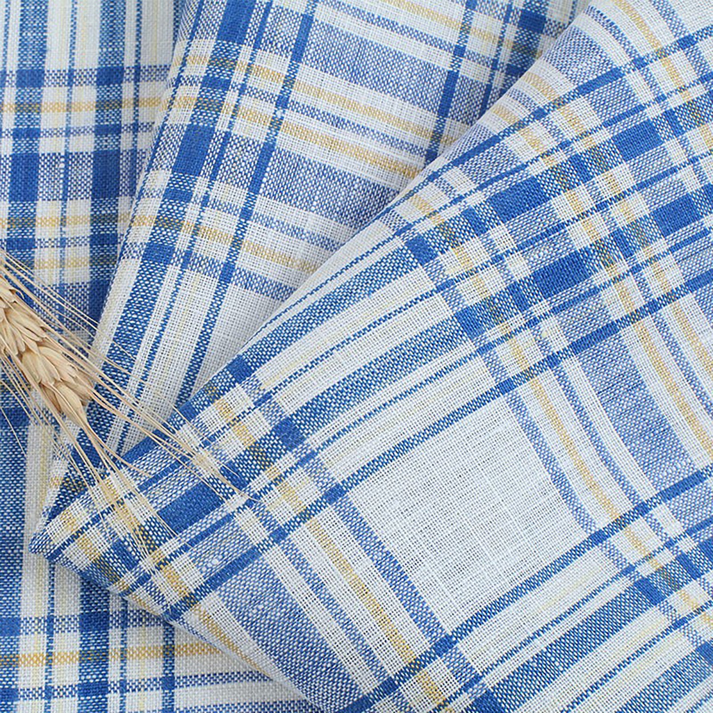 Linen woven strips Fabric Dresses For Women For Sewing By Meters L2112