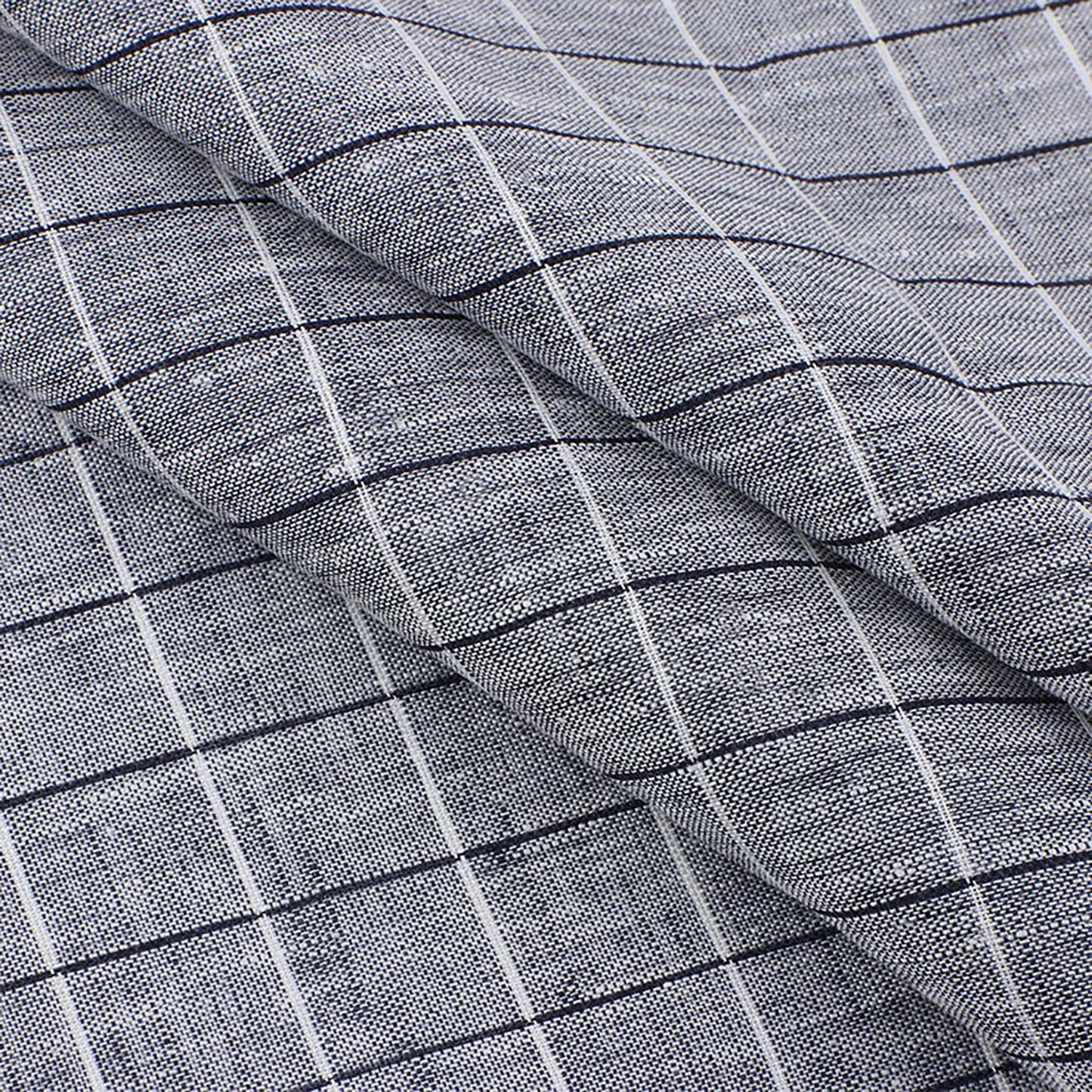 Linen woven strips Fabric Dresses For Women For Sewing By Meters L2107