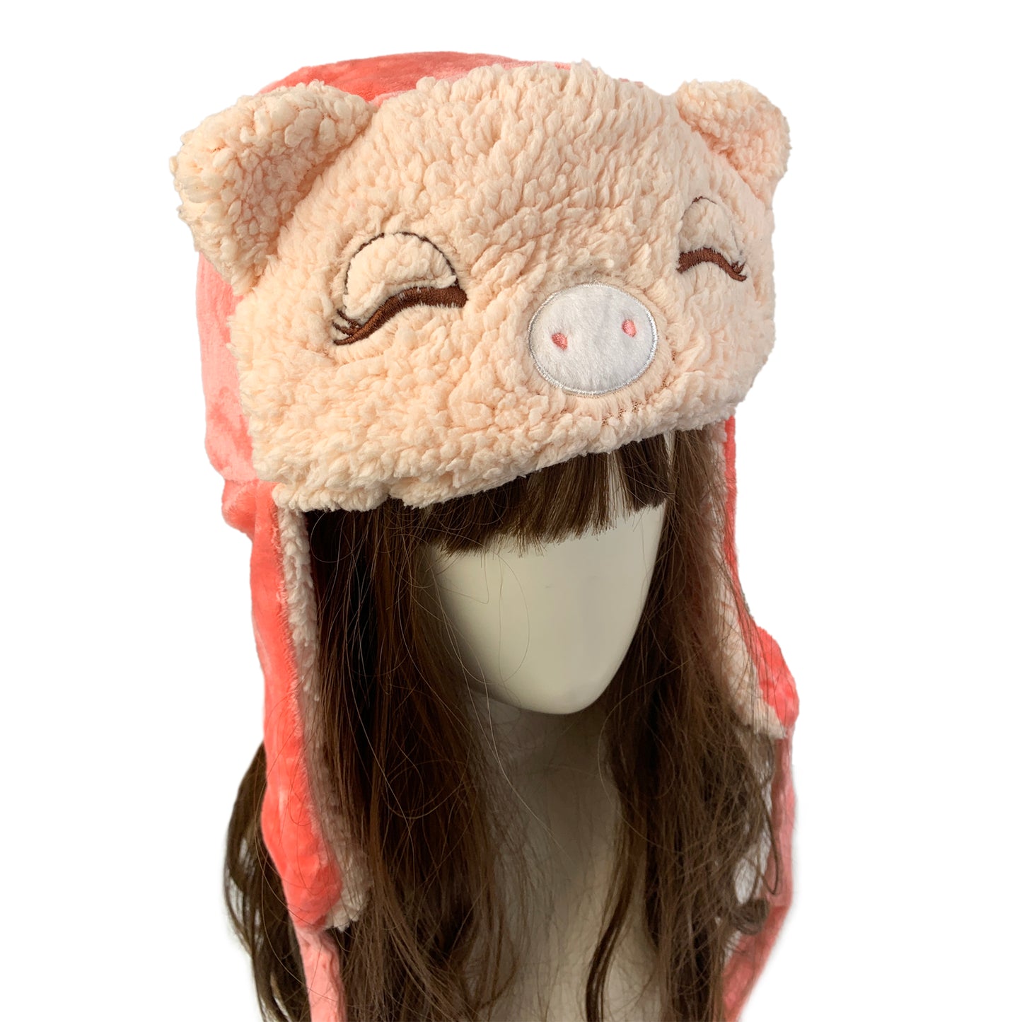 Cute Gilr's Warm Earmuff Thickened Earflap Hat Winter Cold Proof Warm Cotton Hat Cat Ear Cap Hat Big Gilr's