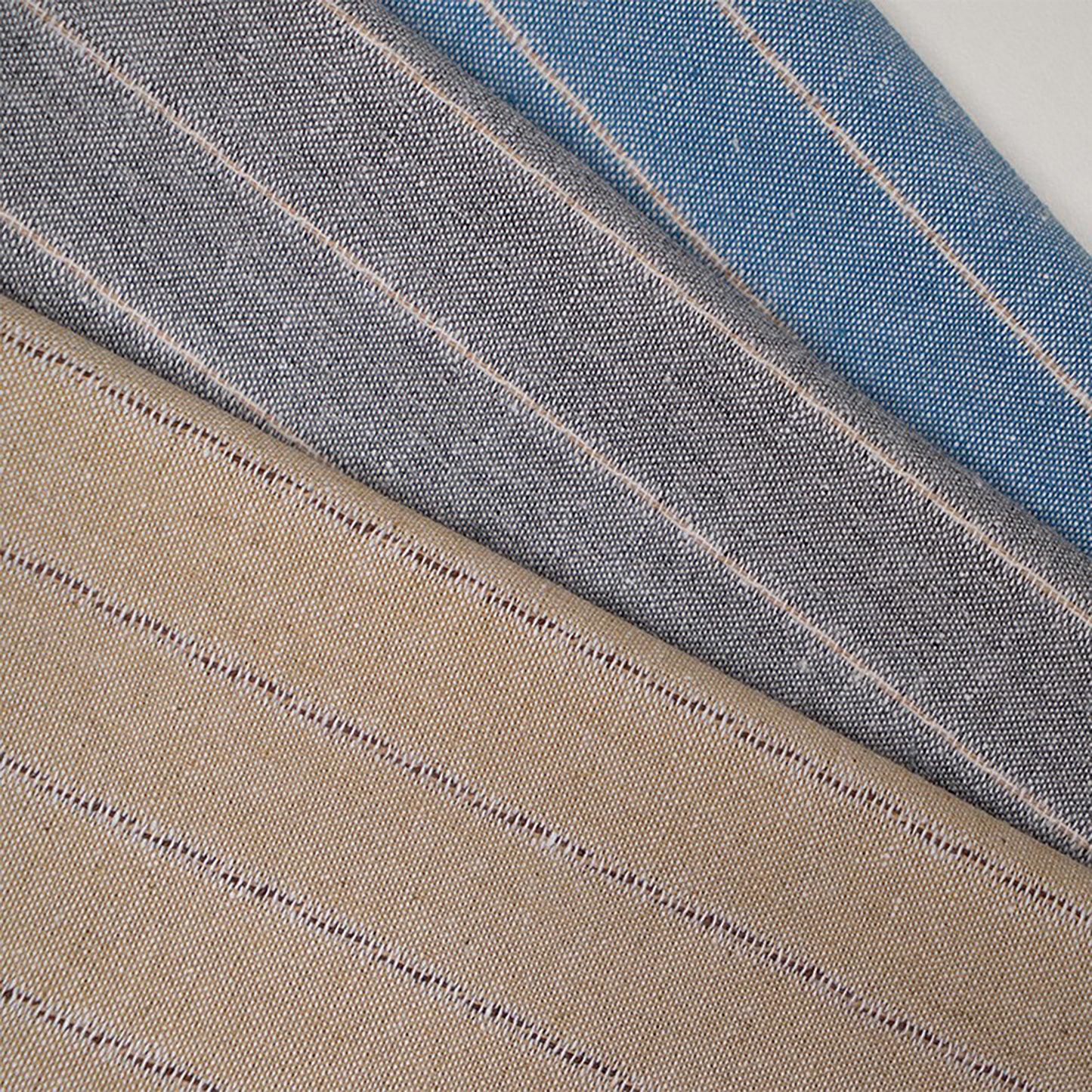 Linen Cotton Yarn-dyed Striped Fabric For Women For Sewing By Meters Y670