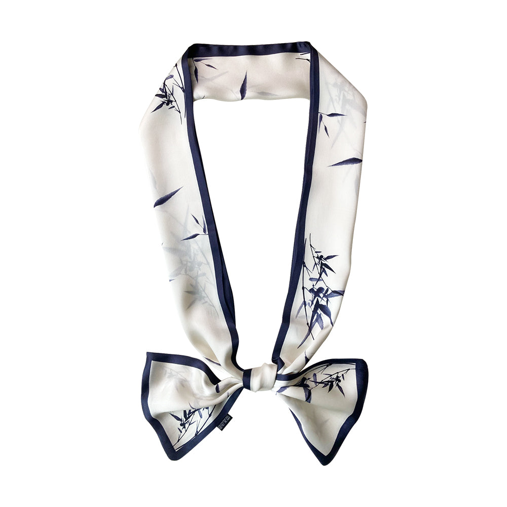 Woman Mulberry Silk Scarf Natura Double-Layer Long Strip Fresh Literary Style Scarf Digital Printing Customization Wholesale