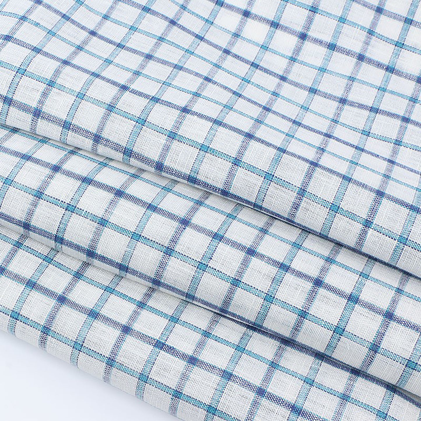 Linen Yarn-dyed Plaid Fabric For Women For Sewing By Meters L2178