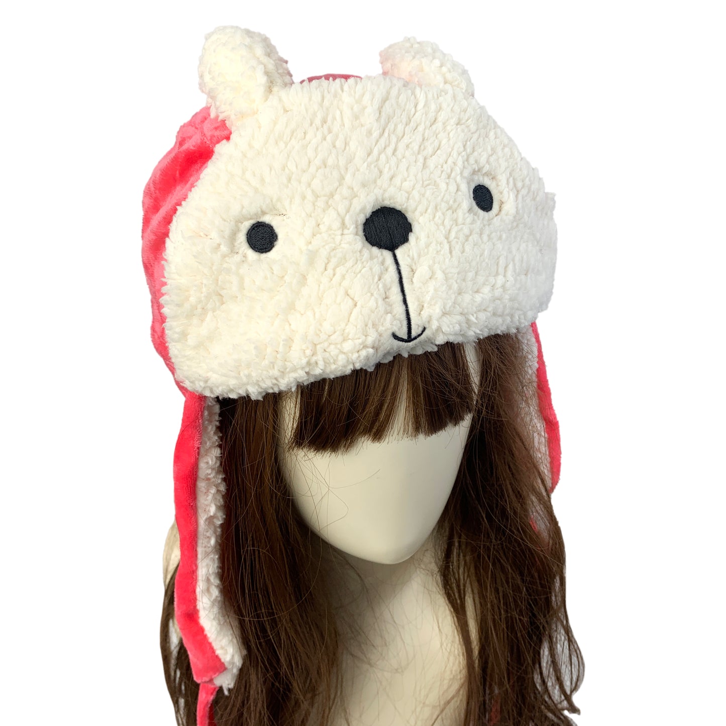 Cute Gilr's Warm Earmuff Thickened Earflap Hat Winter Cold Proof Warm Cotton Hat Cat Ear Cap Hat Big Gilr's