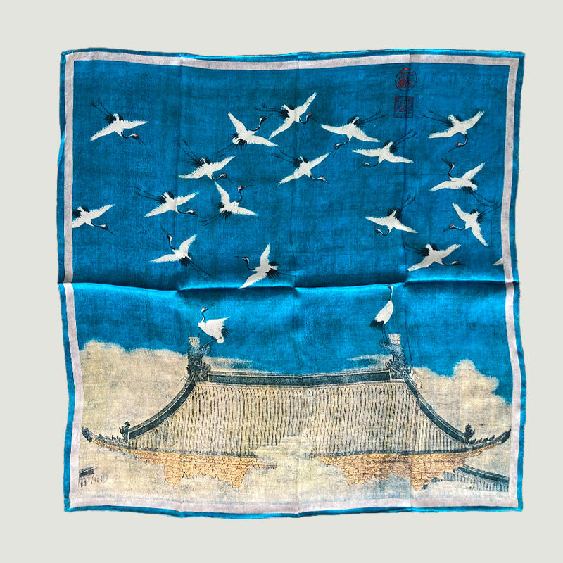 Mulberry Silk Natural Printed Silk Scarf For Woman Luxury Classical Art Famous Painting New Style customization Wholesale 90