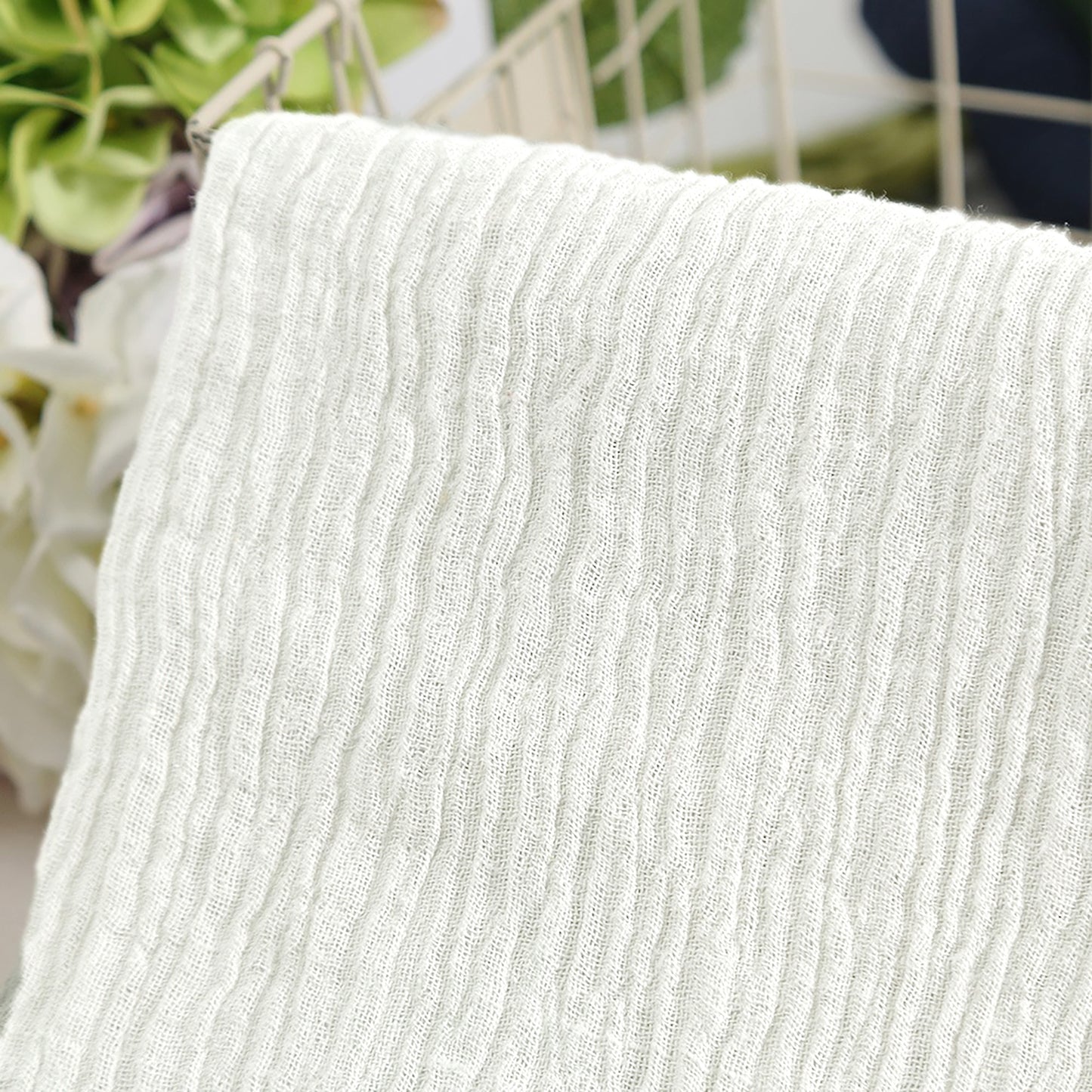 Ramie mesh wrinkles Clothing Fabric For Women For Sewing By Meters R14EH