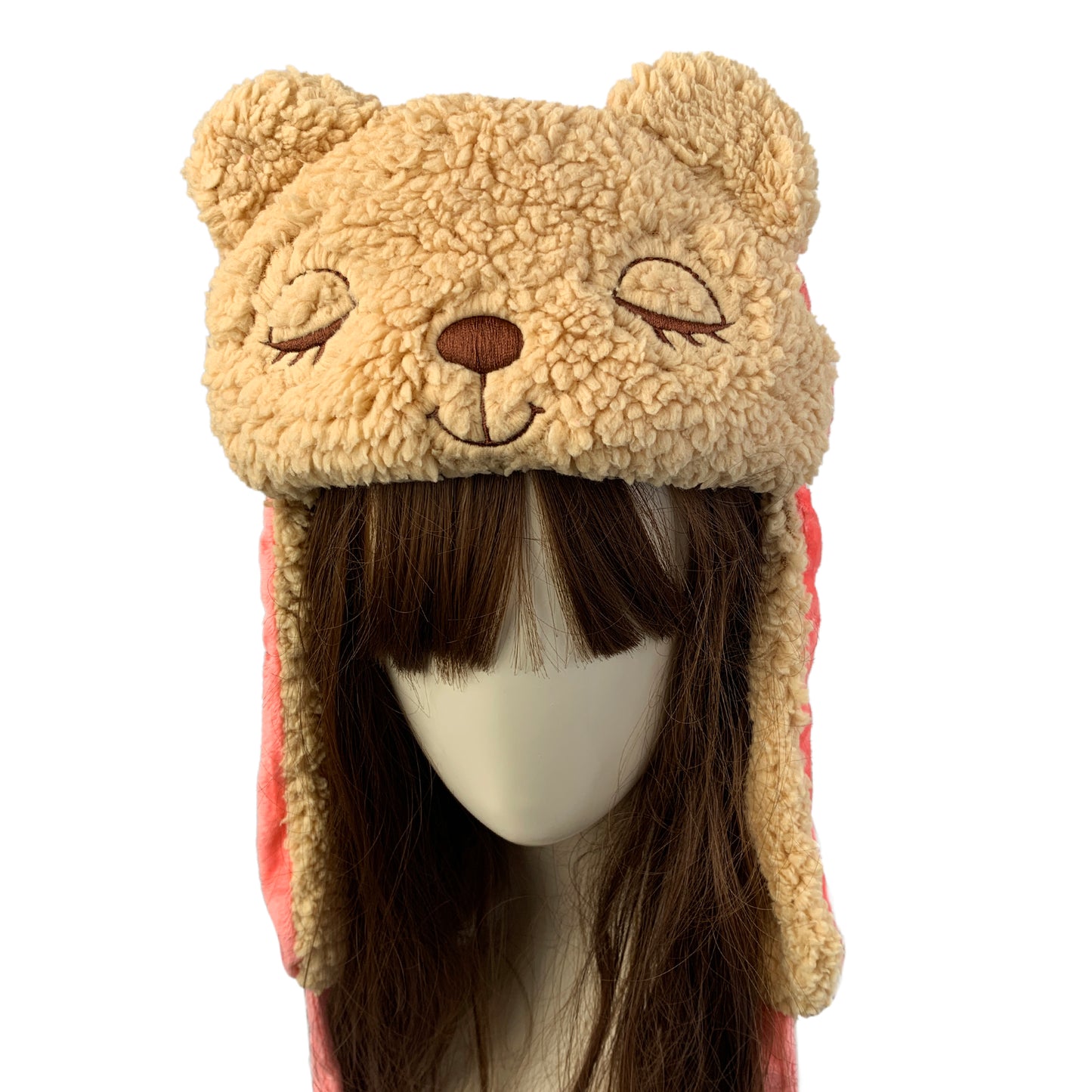 Cute Gilr's Warm Earmuff Thickened Earflap Hat Winter Cold Proof Warm Cotton Hat Cat Ear Cap Hat Big Gilr's