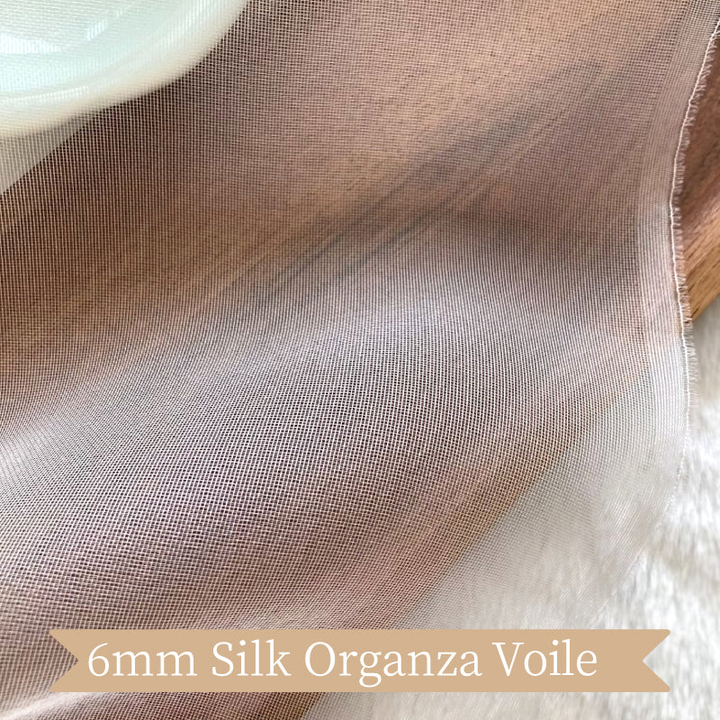 Natural Silk Organza Voile Clothing Printed Fabric Embroidery Telas Tulle Evening Dresses For Women For Sewing By Meters