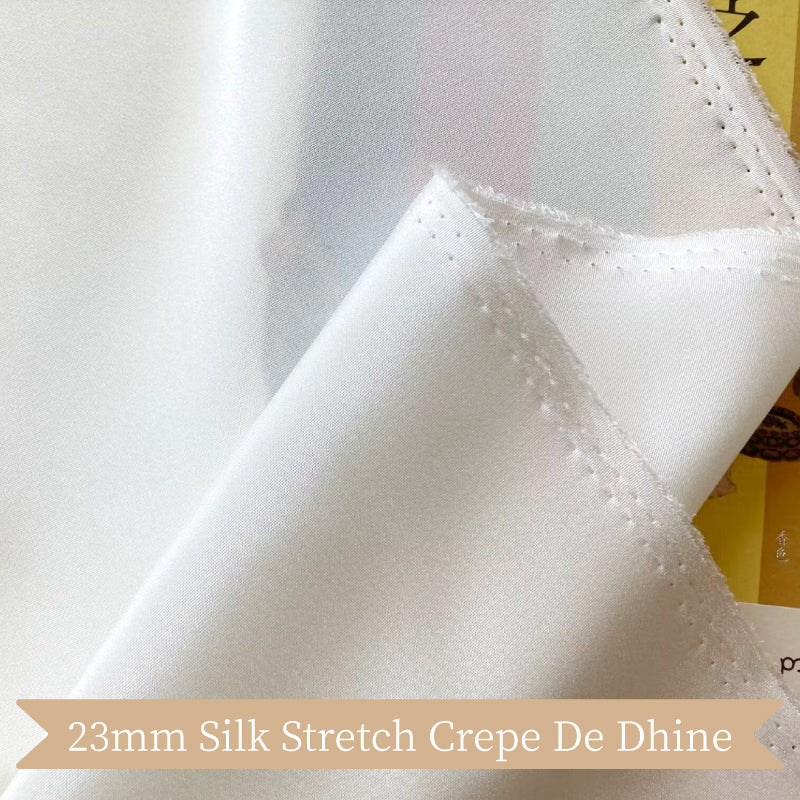 Silk Stretch Heavy Crepe De Chine Clothing Printed Garment Fabric Shirt Pajamas Dresses Luxury For Women For Sewing By Meters