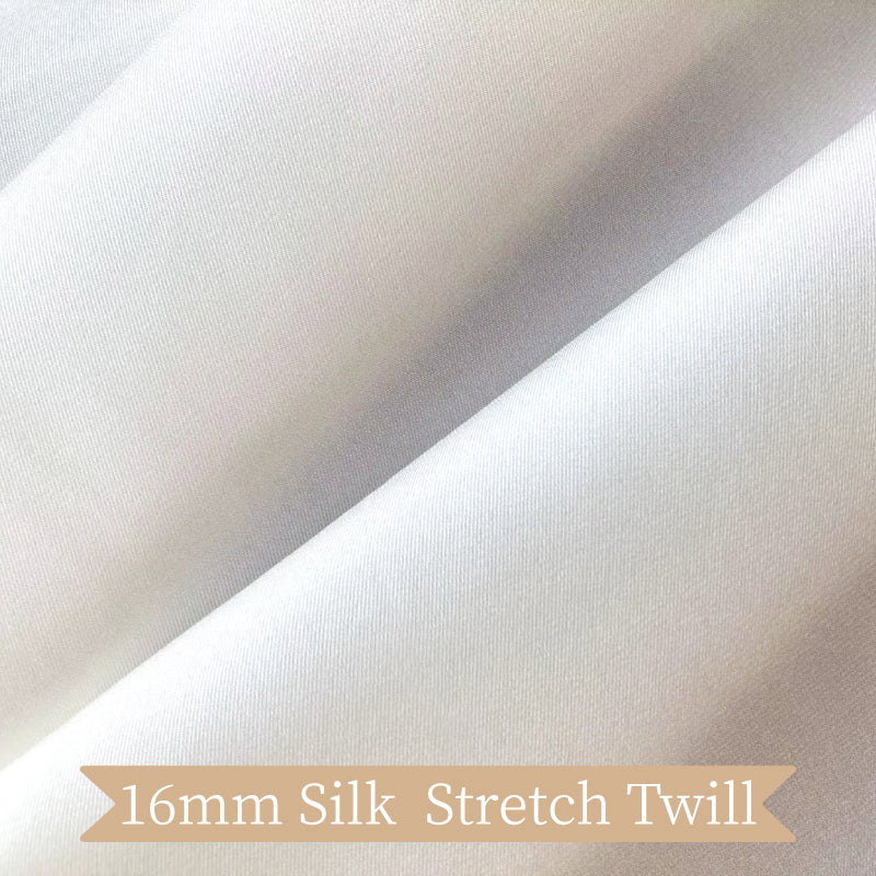 Mulberry Silk Stretch Twill Clothing Printed Fabric Elegant Luxury Costume Shirt Scarf Dresses For Sewing By Meters