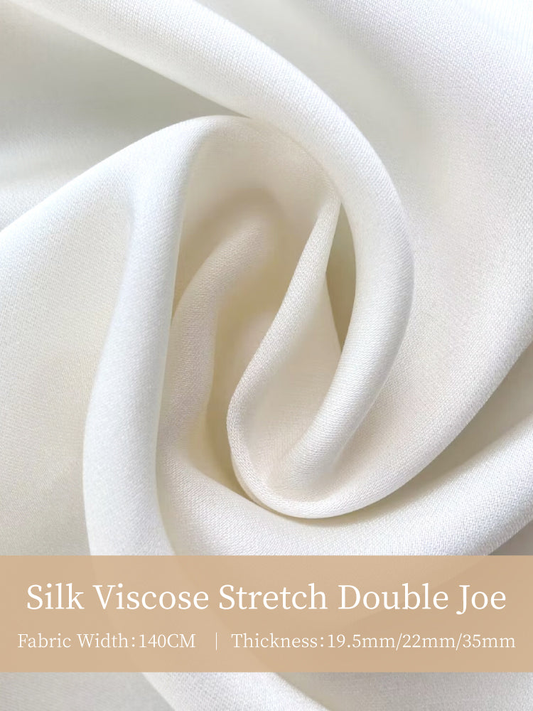 Silk Viscose Stretch Double Joe Clothing Printed Garment Fabric Telas Tulle Dresses For Women For Sewing By Meters