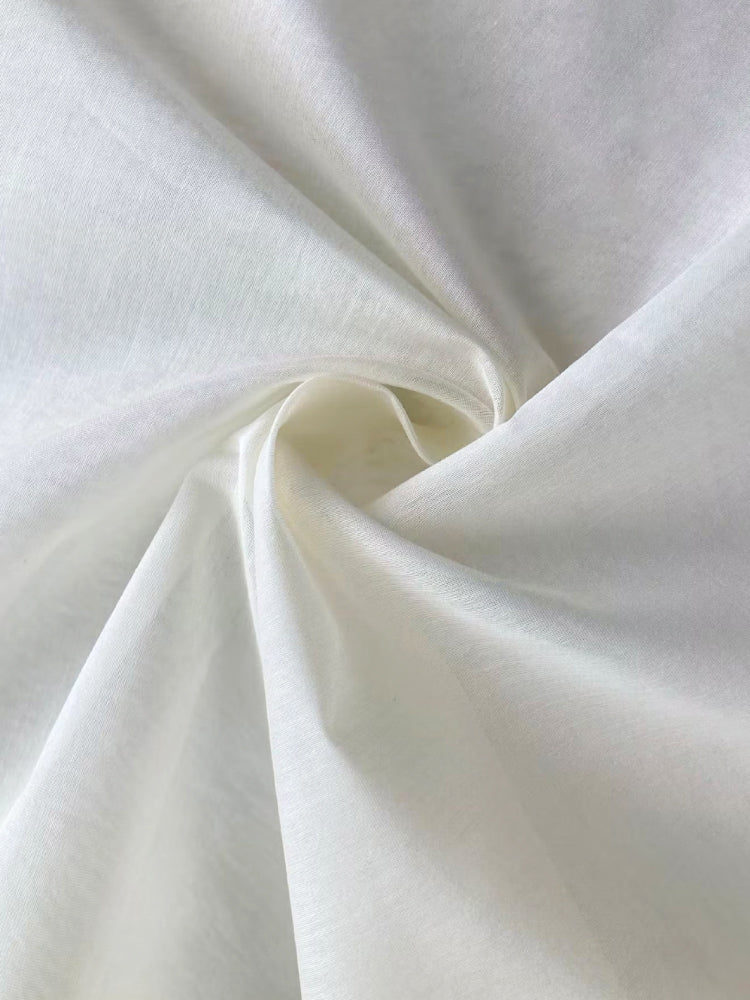 Silk-Cotton Organza Clothing Embroidery Printed White Fabric Telas Tulle Dresses For Women For Sewing By Meters