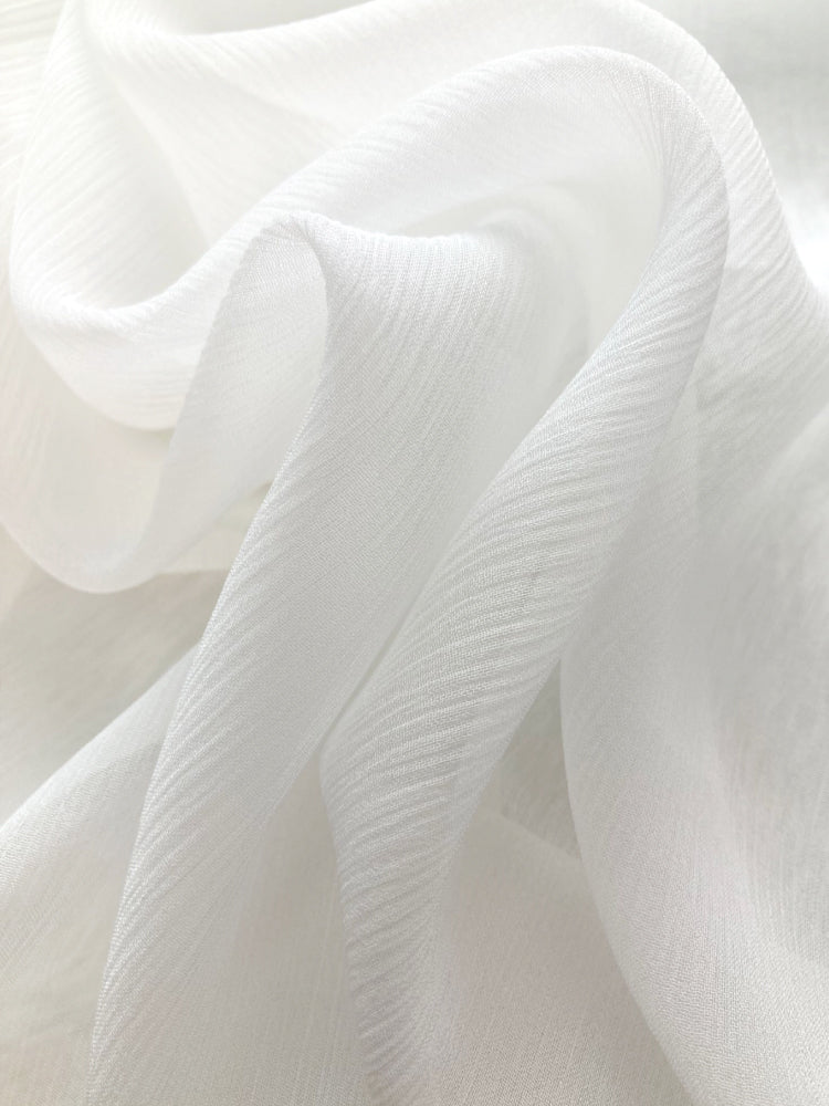 Mulberry Wrinkled Silk Crinkle Chiffon Clothing Printed Fabric Tulle Dresses For Women For Sewing By Meters