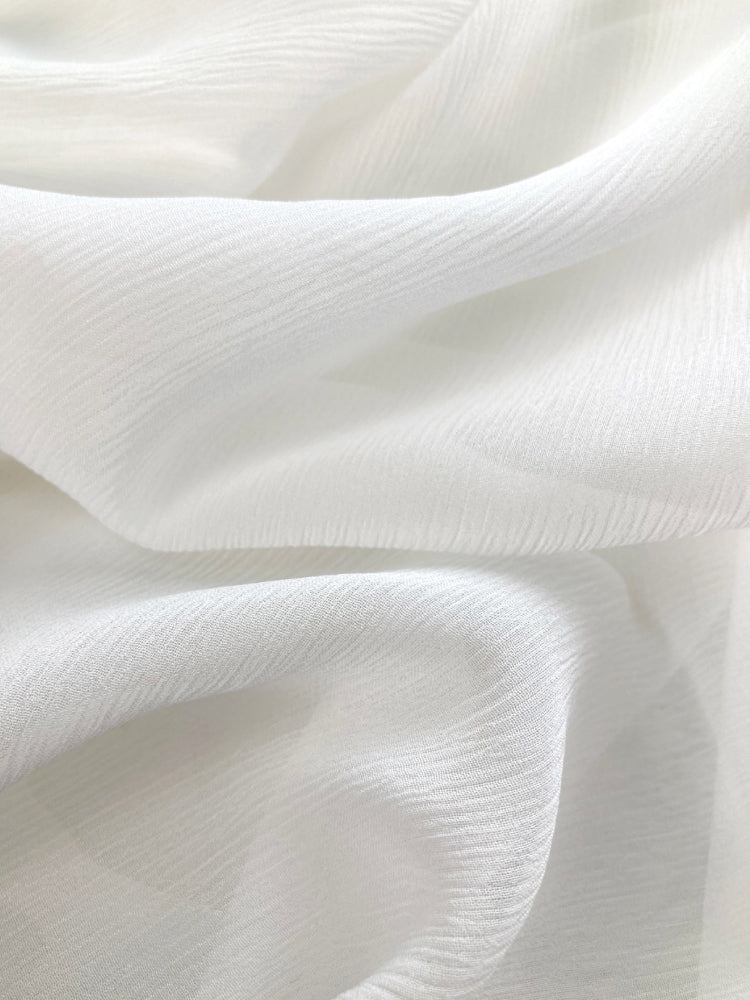 Mulberry Wrinkled Silk Crinkle Chiffon Clothing Printed Fabric Tulle Dresses For Women For Sewing By Meters