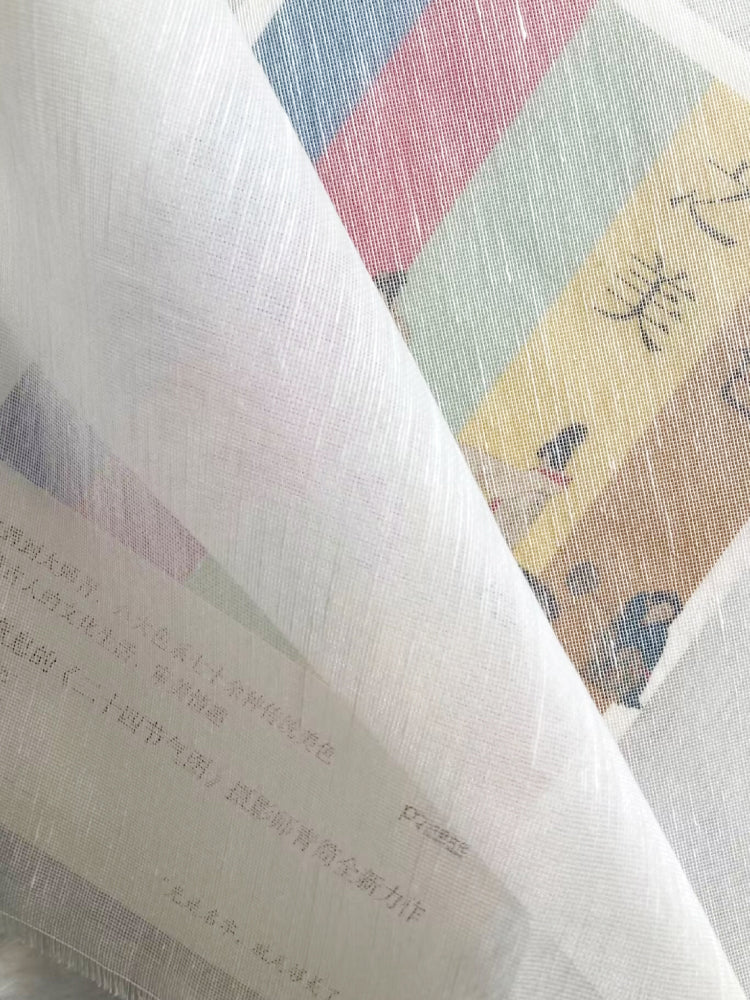 Silk Linen Voile Clothing Printed Natural Fabric Telas Tulle Dresses For Women For Sewing By Meters