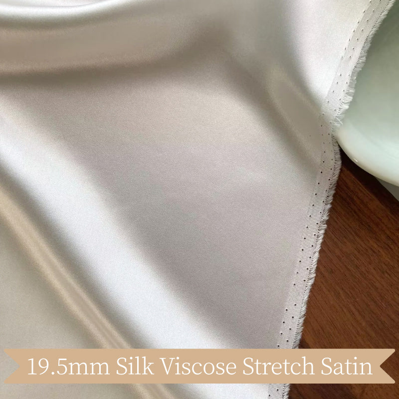 Silk Viscose Stretch Satin Clothing Printed Fabric Telas Shirt Pajamas Dresses Elegant Luxury For Women For Sewing By Meters