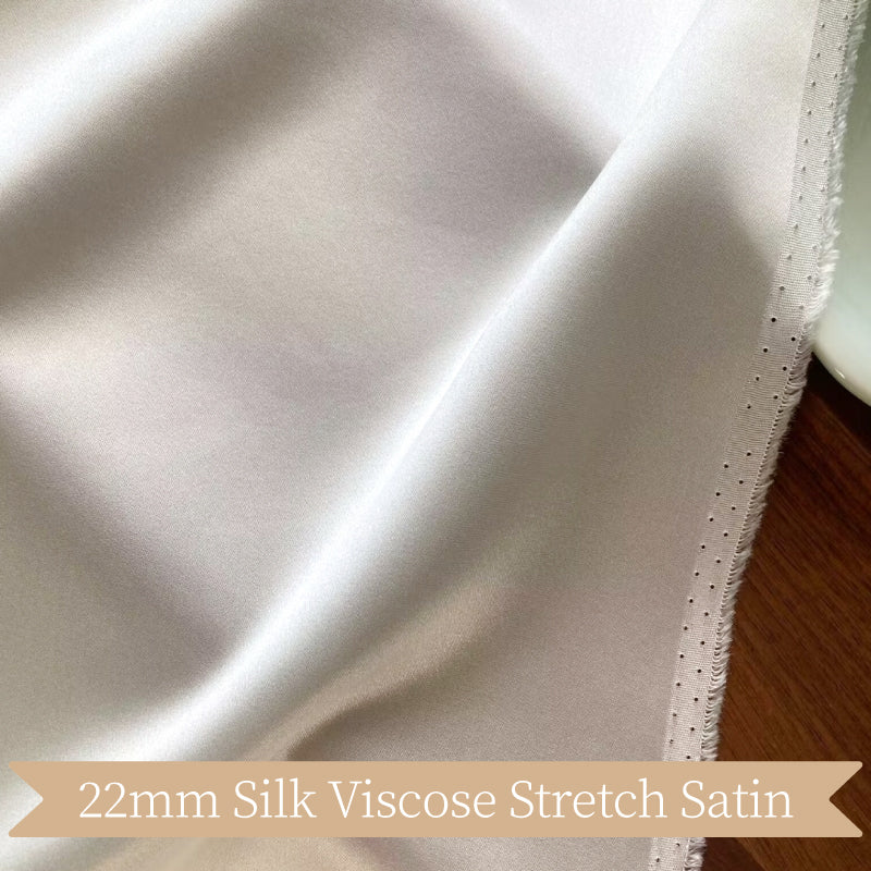 Silk Viscose Stretch Satin Clothing Printed Fabric Telas Shirt Pajamas Dresses Elegant Luxury For Women For Sewing By Meters