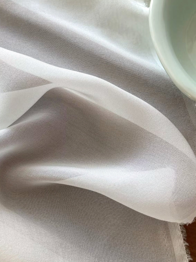 High Quality Mulberry Silk Chiffon Clothing Printed Fabric Telas Tulle Dresses Elegant Luxury For Women For Sewing By Meters