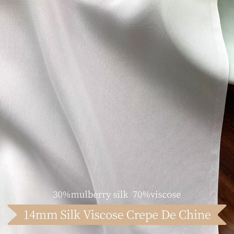 Natural Silk Viscose Crepe De Chine Clothing Printed Fabric Scarf Tulle Dresses Elegant Luxury For Women For Sewing By Meters
