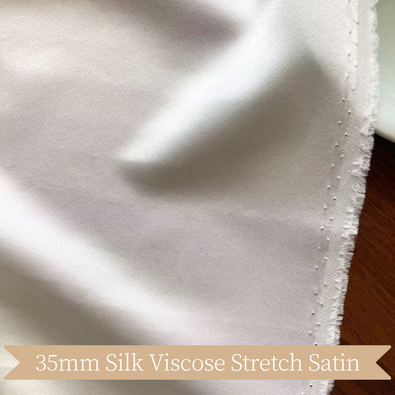 Silk Viscose Stretch Satin Clothing Printed Fabric Telas Shirt Pajamas Dresses Elegant Luxury For Women For Sewing By Meters