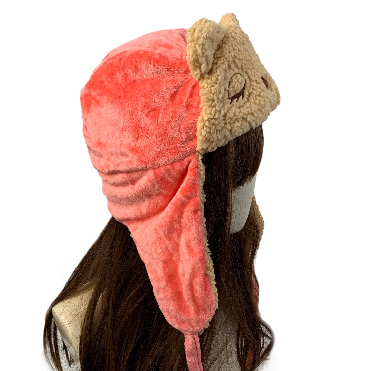 Cute Gilr's Warm Earmuff Thickened Earflap Hat Winter Cold Proof Warm Cotton Hat Cat Ear Cap Hat Big Gilr's