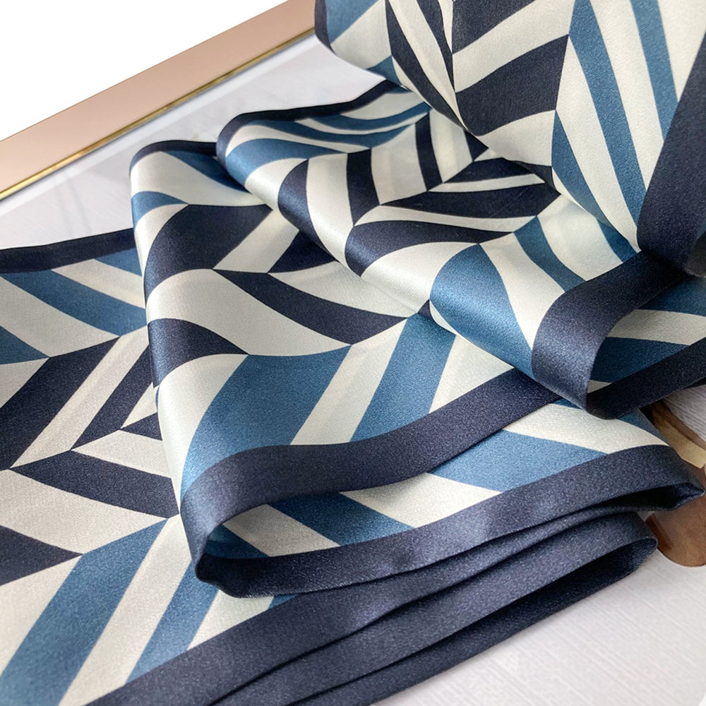 Woman Mulberry Silk Scarf Natura Double-Layer Long Strip Fresh Literary Style Scarf Digital Printing Customization Wholesale