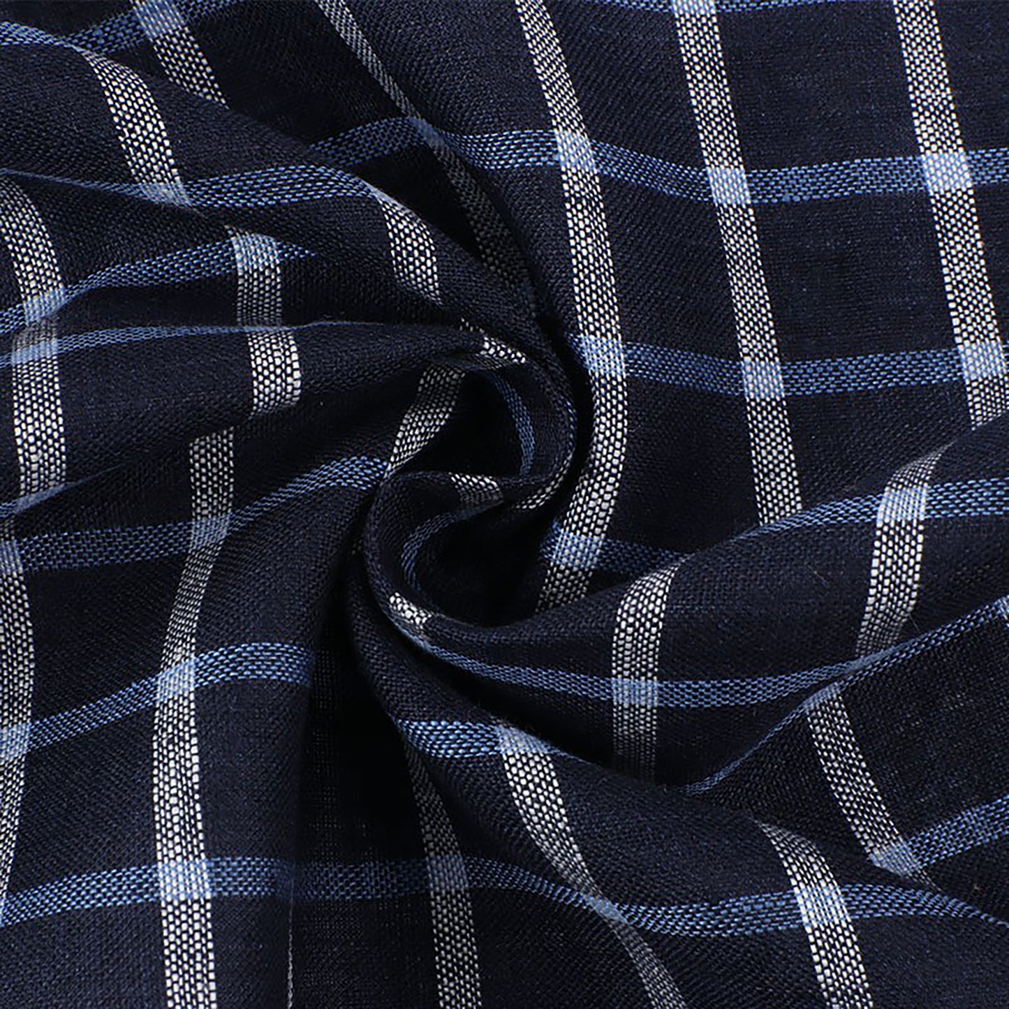 Linen Yarn-dyed Plaid Fabric For Women For Sewing By Meters L1464
