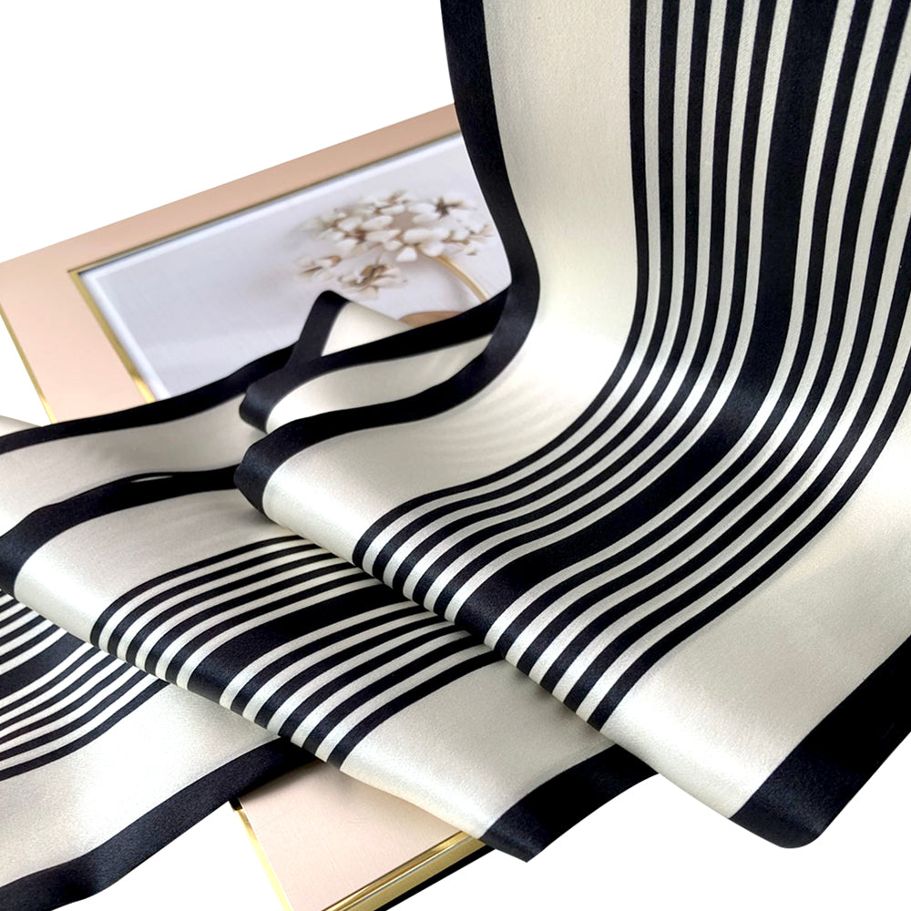 Woman Mulberry Silk Scarf Natura Double-Layer Long Strip Fresh Literary Style Scarf Digital Printing Customization Wholesale