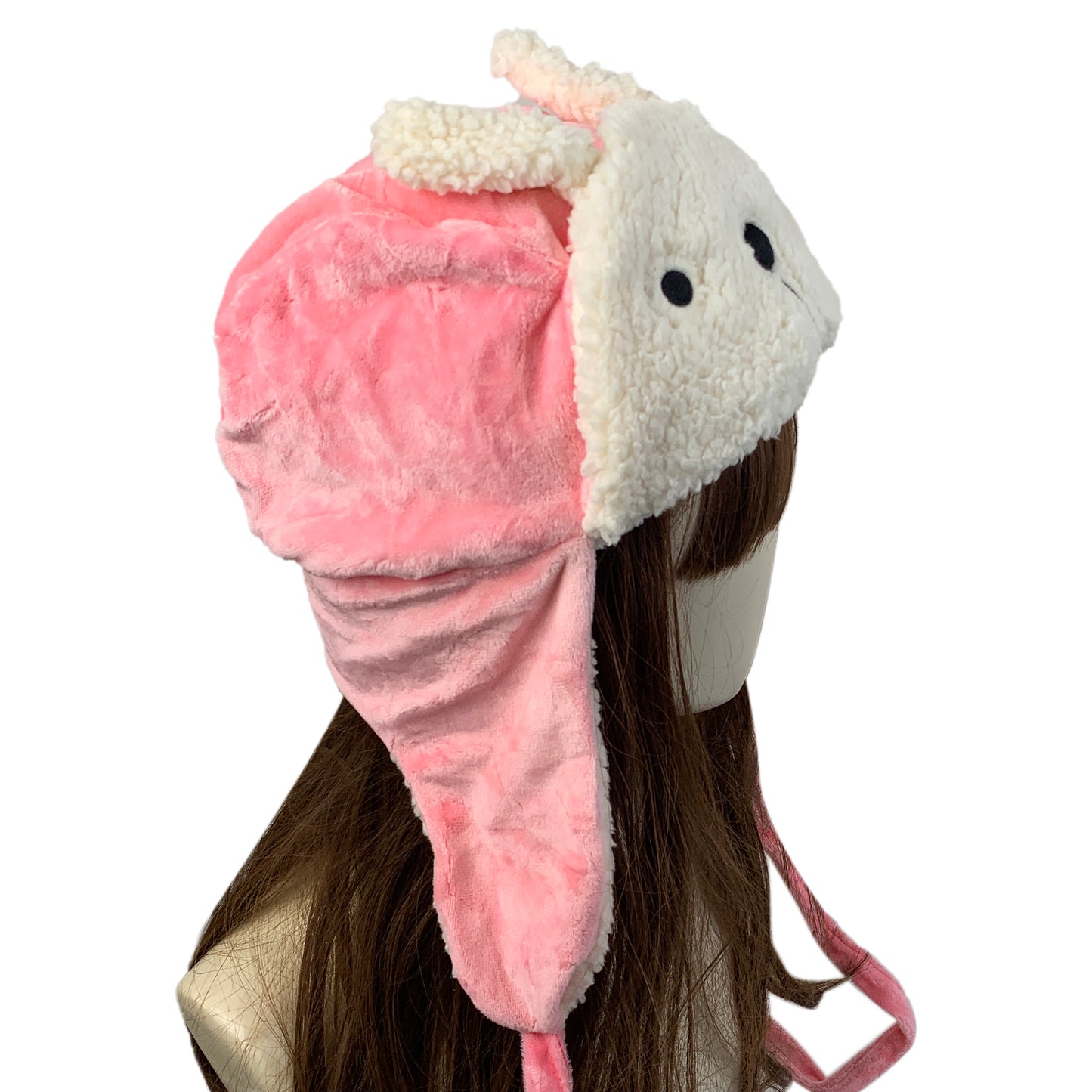 Cute Gilr's Warm Earmuff Thickened Earflap Hat Winter Cold Proof Warm Cotton Hat Cat Ear Cap Hat Big Gilr's