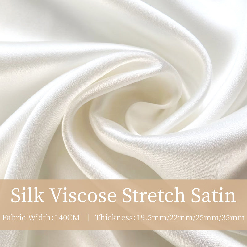 Silk Viscose Stretch Satin Clothing Printed Fabric Telas Shirt Pajamas Dresses Elegant Luxury For Women For Sewing By Meters