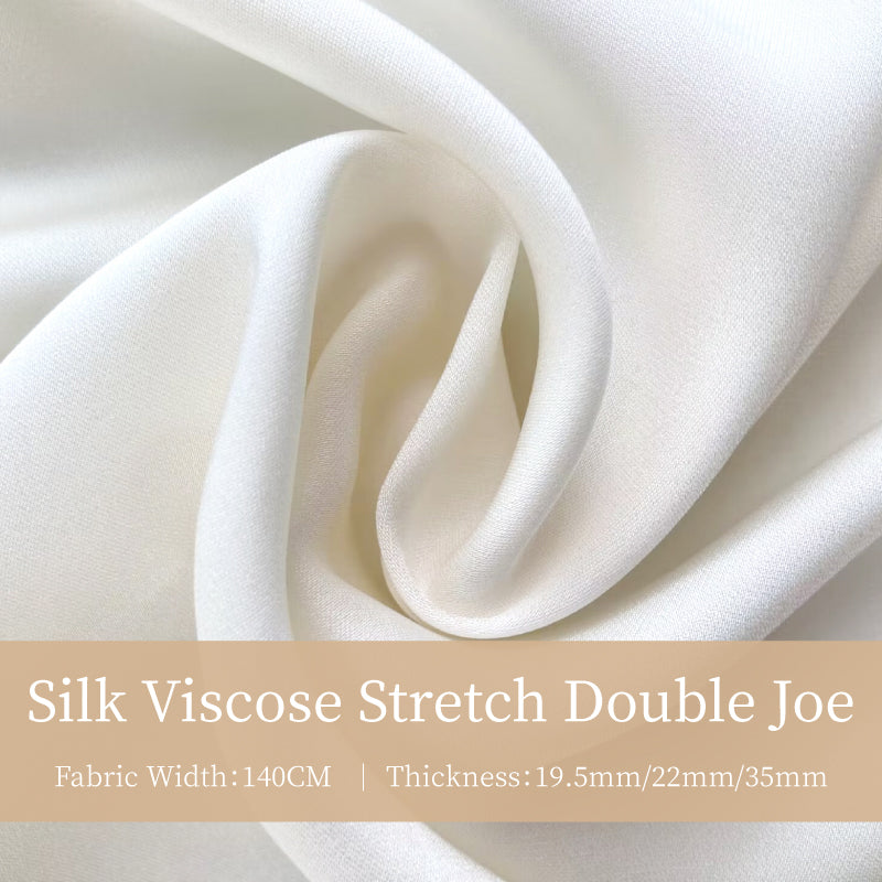 Silk Viscose Stretch Double Joe Clothing Printed Garment Fabric Telas Tulle Dresses For Women For Sewing By Meters