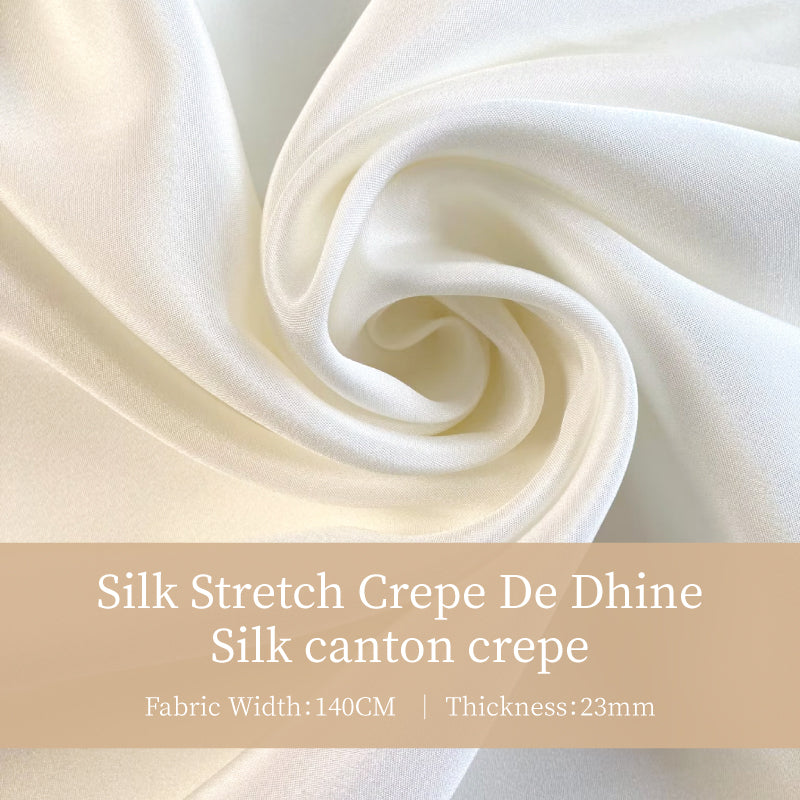 Silk Stretch Heavy Crepe De Chine Clothing Printed Garment Fabric Shirt Pajamas Dresses Luxury For Women For Sewing By Meters