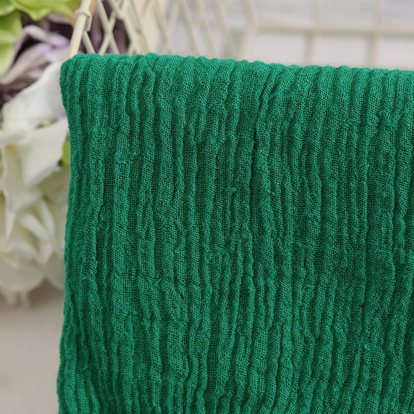 Ramie mesh wrinkles Clothing Fabric For Women For Sewing By Meters R14EH