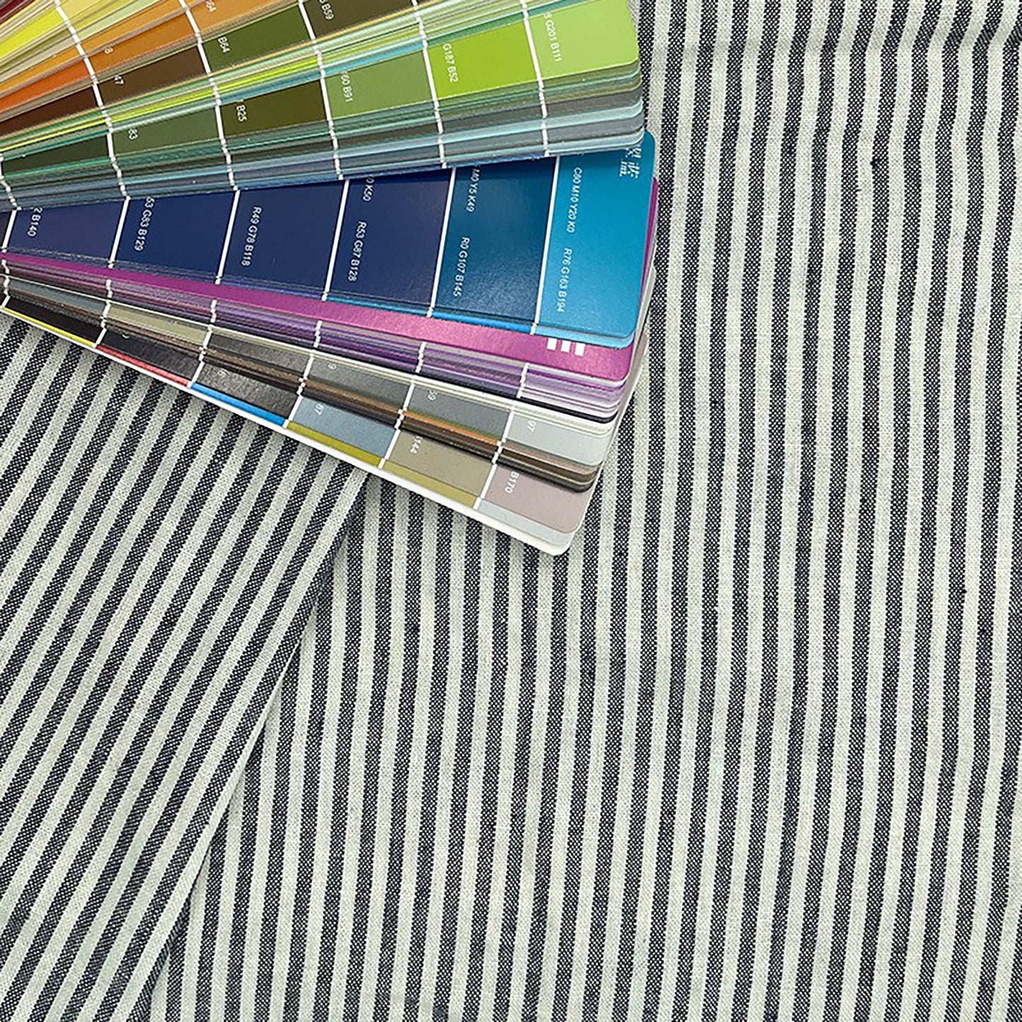 Linen viscose woven strips Fabric Dresses For Women For Sewing By Meters LV10Y