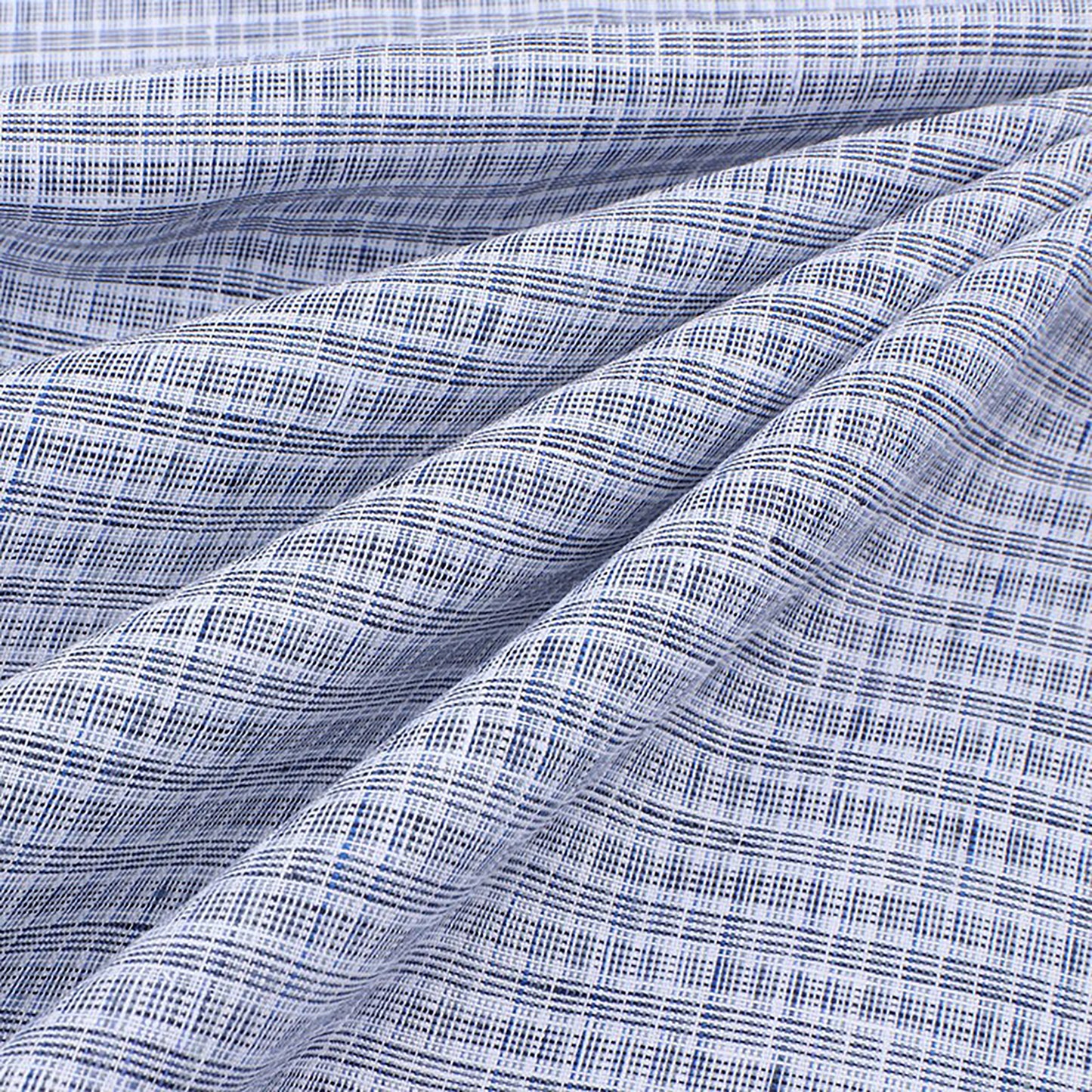 Linen Yarn-dyed Plaid Fabric For Women For Sewing By Meters L2181
