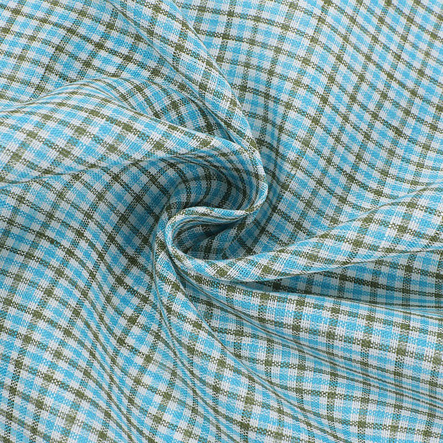 Linen color woven checkered pattern For Women For Sewing By Meters L1480