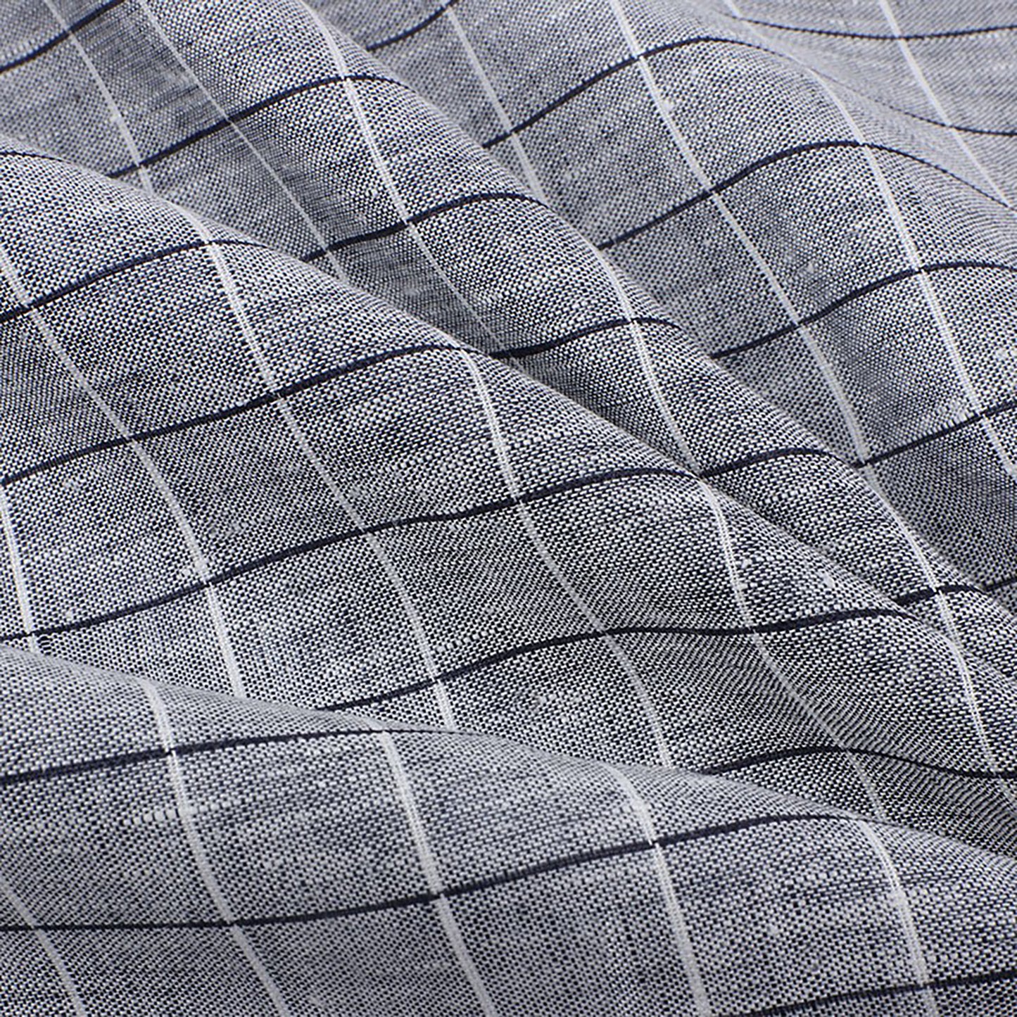 Linen woven strips Fabric Dresses For Women For Sewing By Meters L2107
