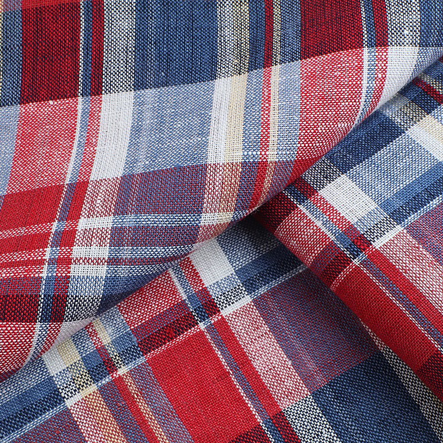 Linen color woven checkered pattern For Women For Sewing By Meters L1452