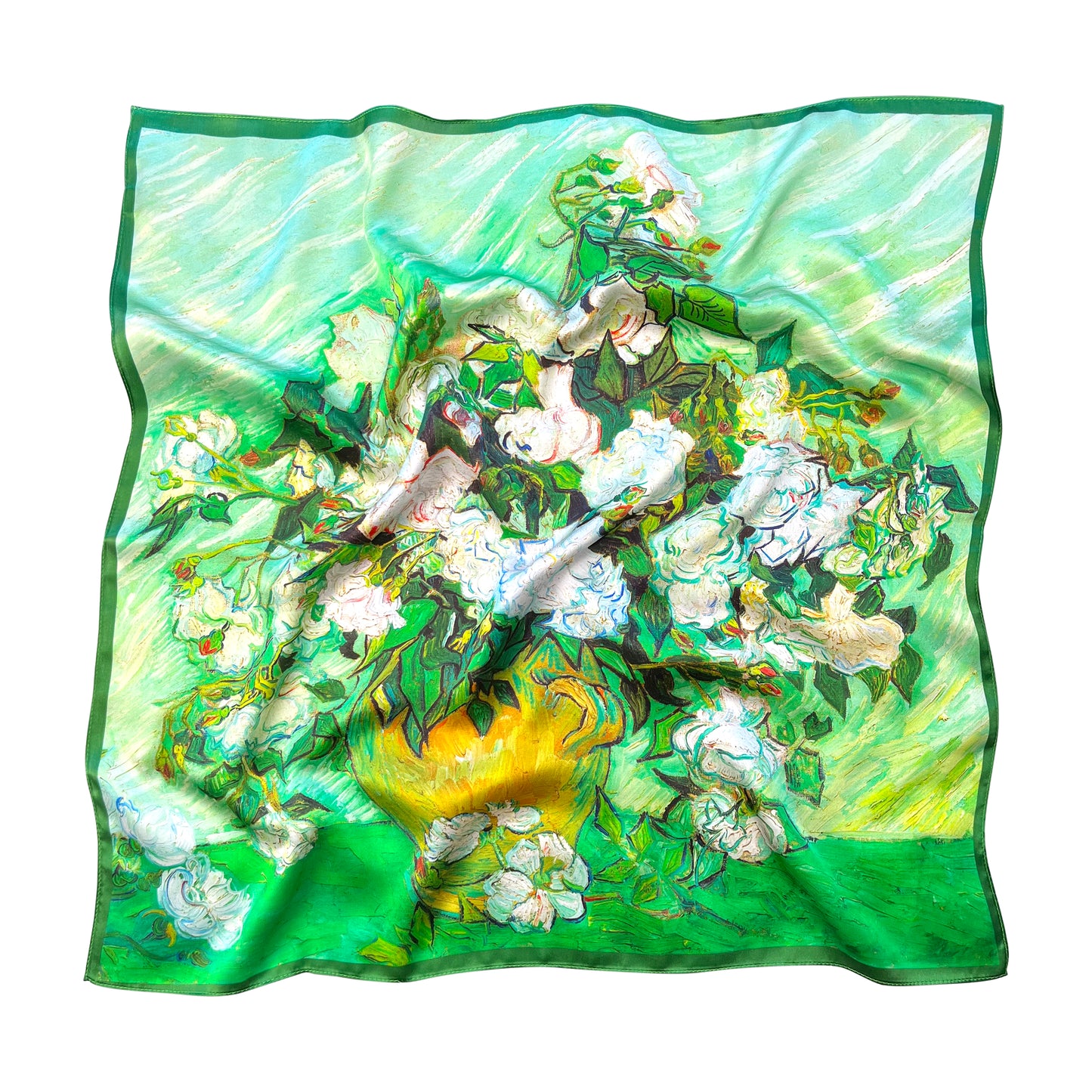 Tolzorai Pure Mulberry Silk Square Hair Scarf Satin Designer For Women's High-grade Fashion Neckerchief headband scarf