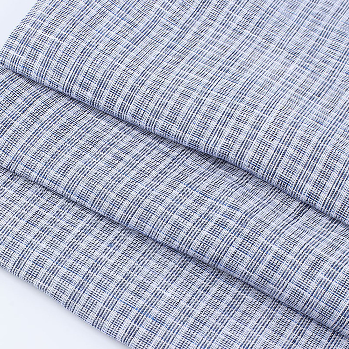 Linen Yarn-dyed Plaid Fabric For Women For Sewing By Meters L2181