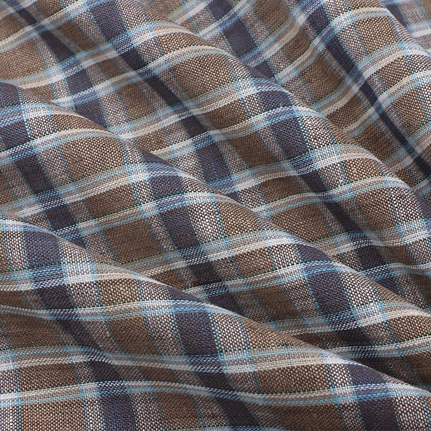 Linen color woven checkered pattern For Women For Sewing By Meters L1463