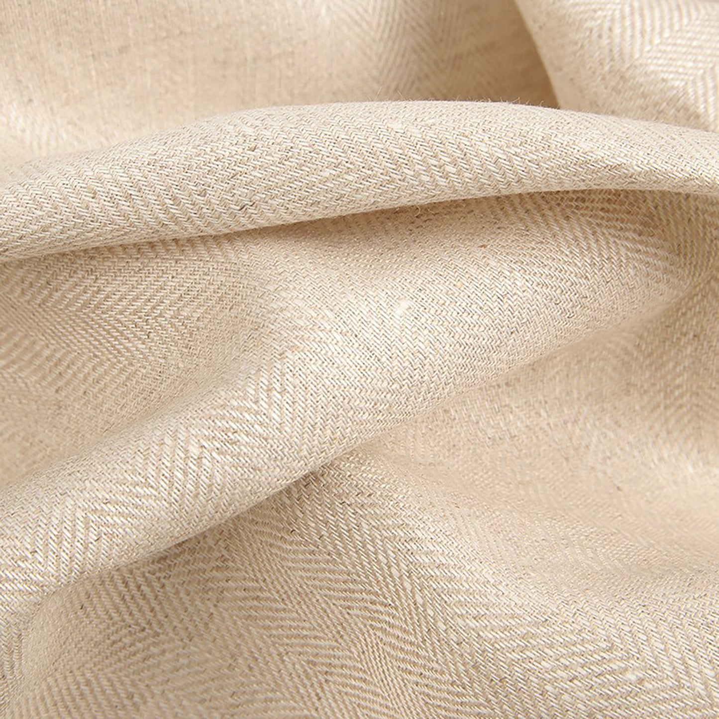 Linen herringbone twill fabric Dresses For Women For Sewing By Meters L14HT