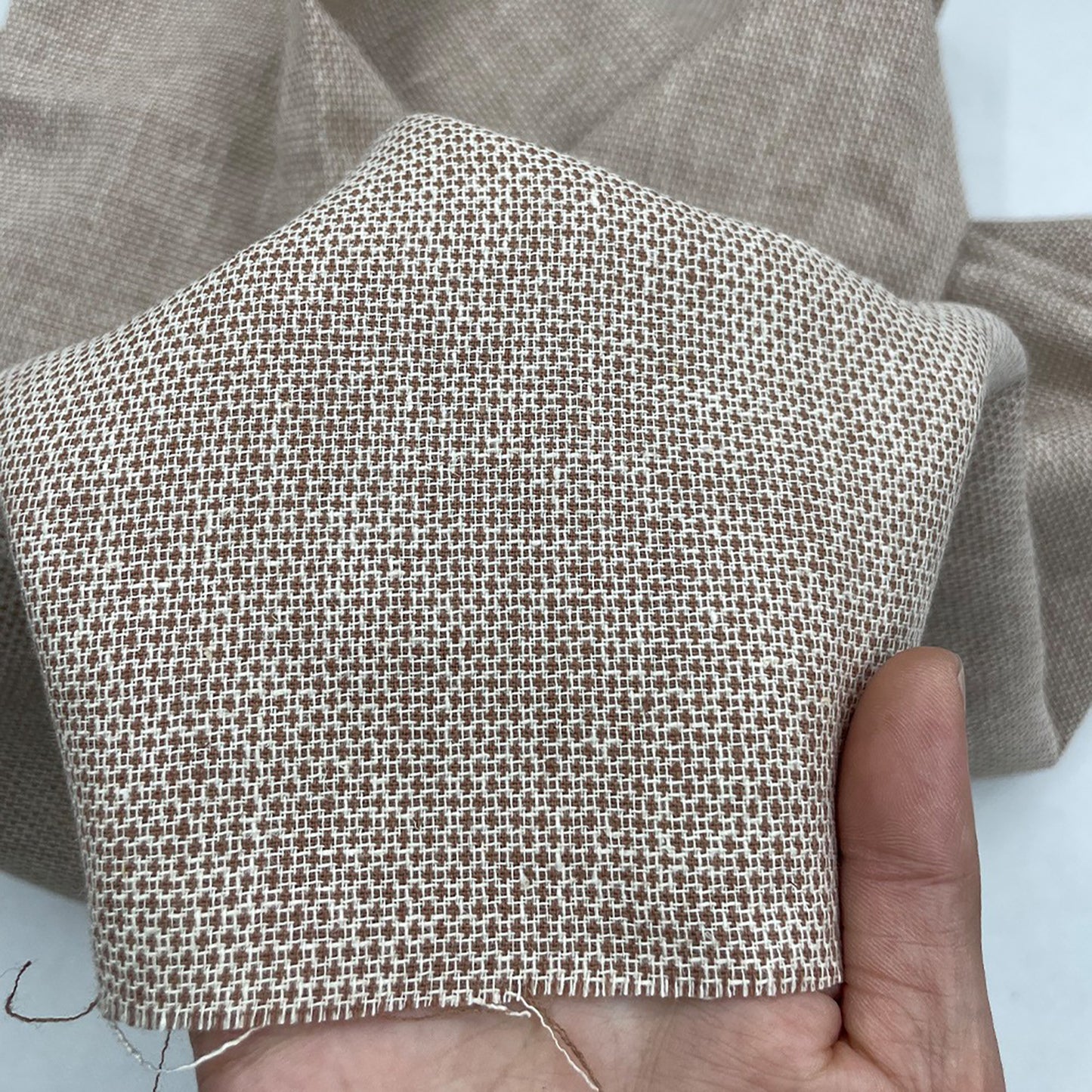 Linen Cotton Cat's eye pattern Fabric Dresses For Women For Sewing By Meters LC01