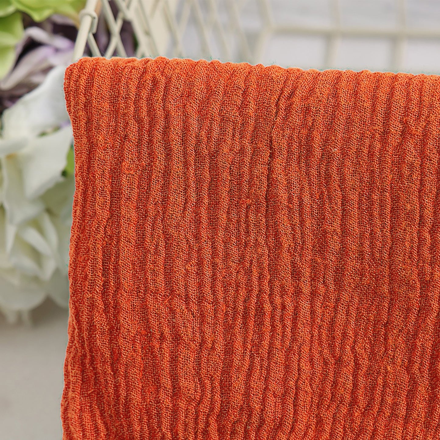 Ramie mesh wrinkles Clothing Fabric For Women For Sewing By Meters R14EH